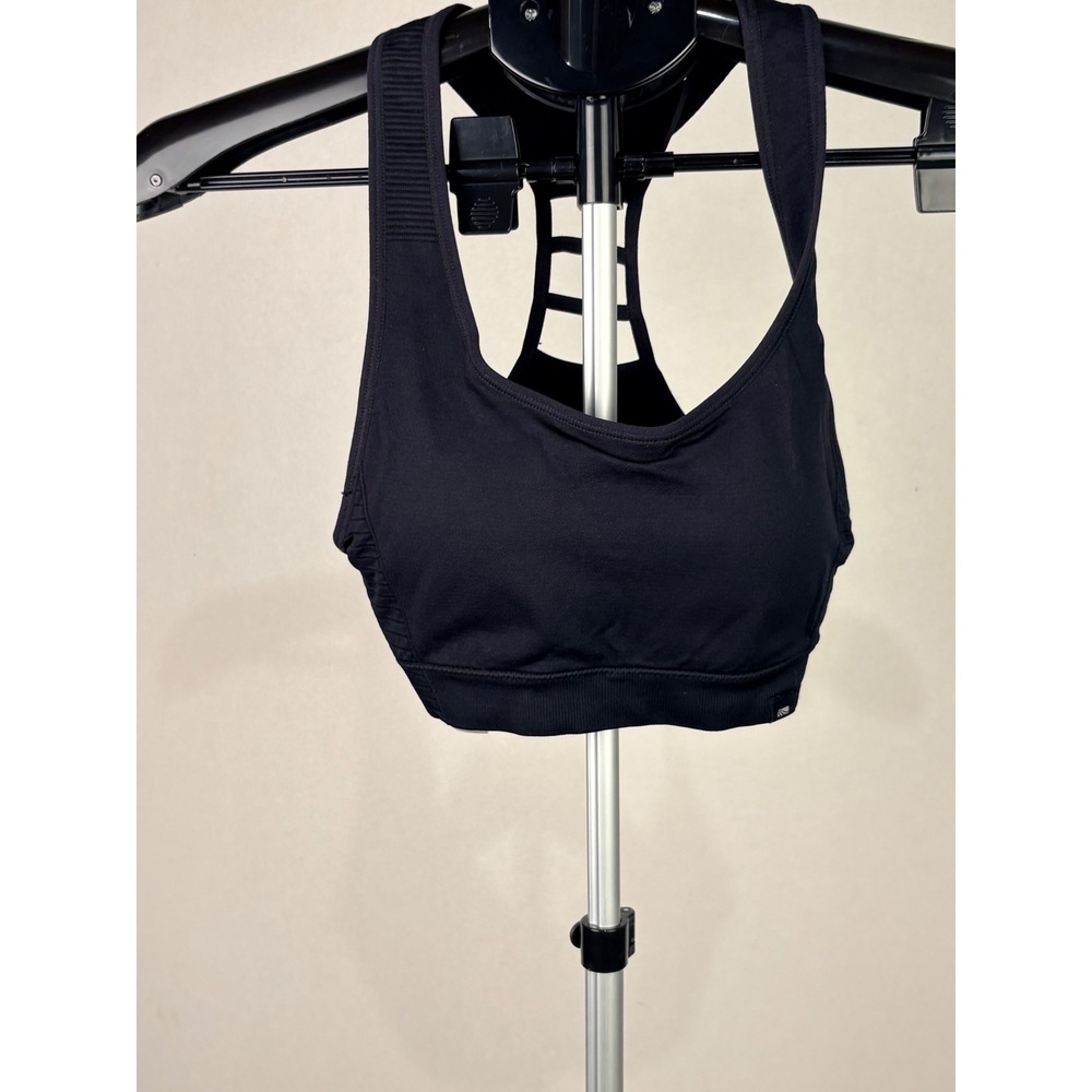 Marika Womens XS Black Ladder Back Racerback Sports Bra Activewear RN 137013